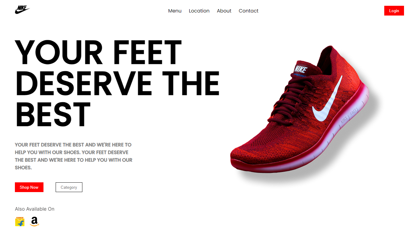 Nike Hero Page